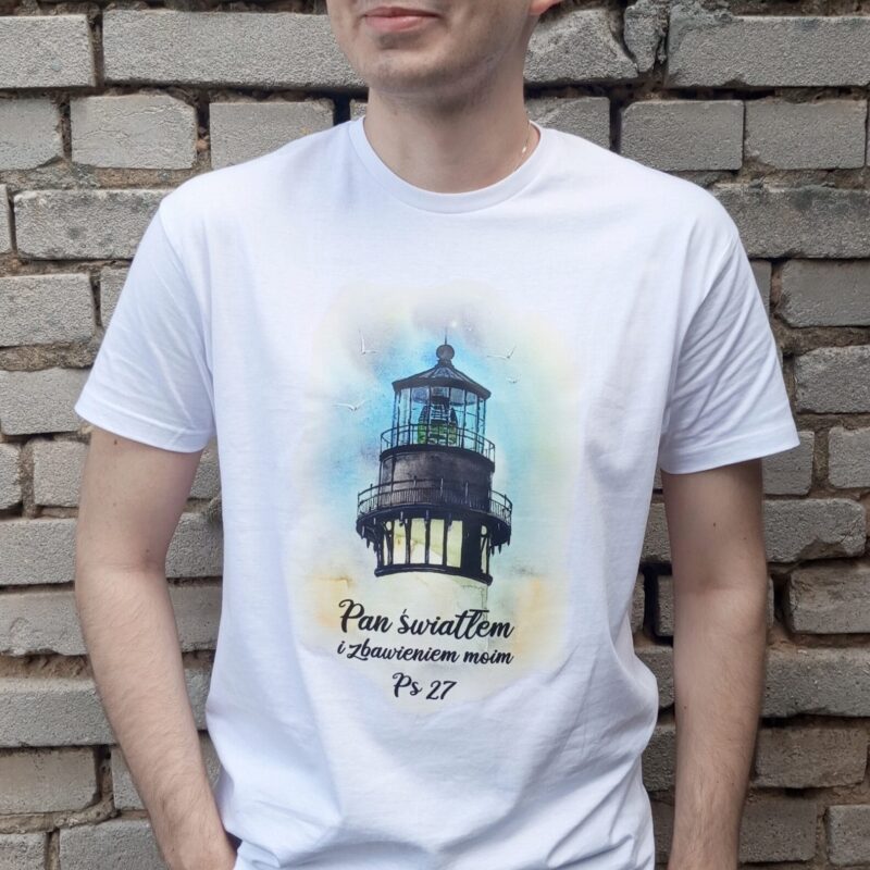Koszulka męska - Pan Światłem i Zbawieniem moim