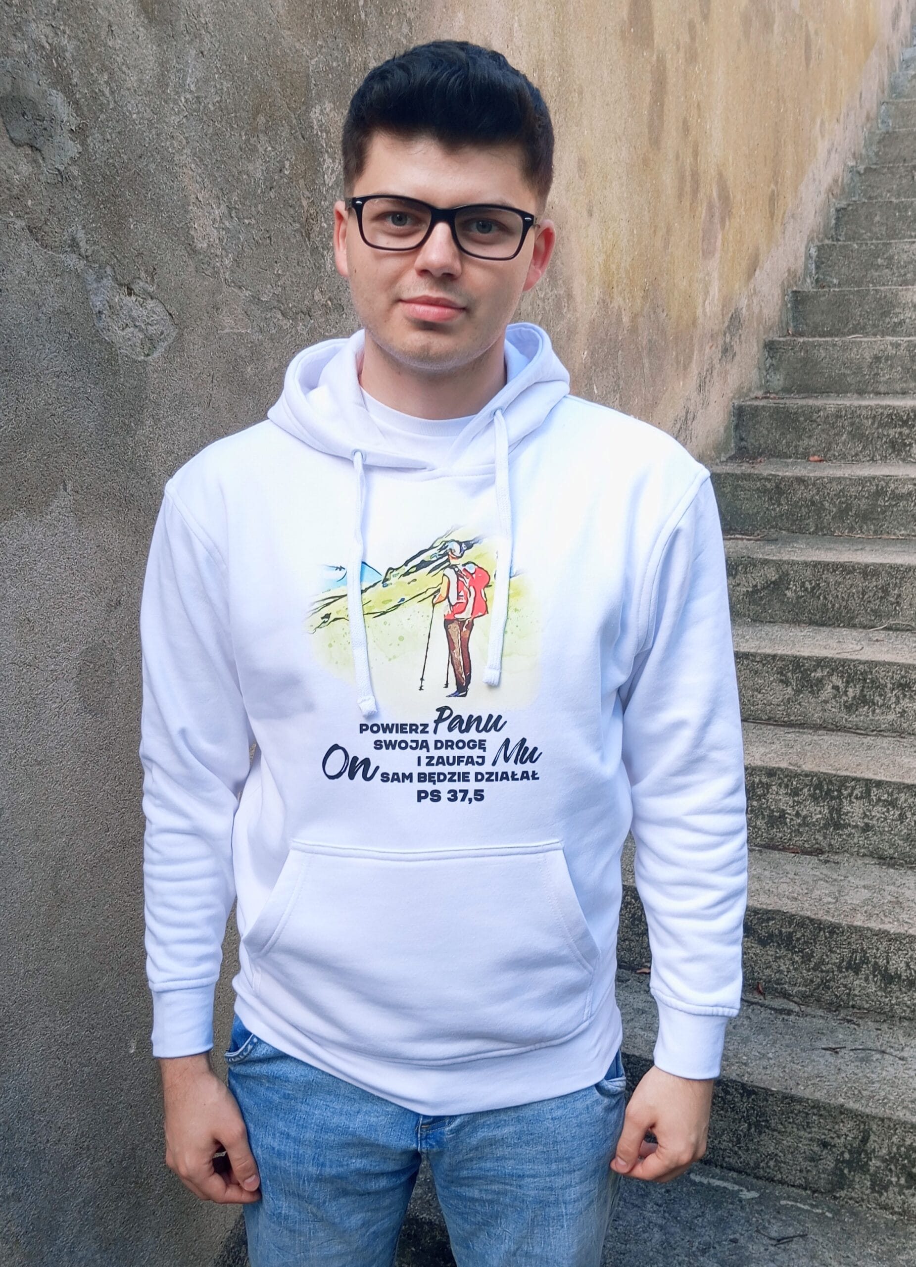 Bluza męska „Powierz Panu swoją drogę" 1 Bluza męska „Powierz Panu swoją drogę"
