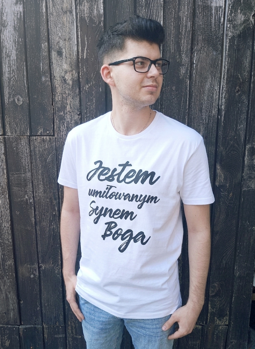 Koszulka męska - Jestem umiłowanym Synem Boga 2 Koszulka męska - Jestem umiłowanym Synem Boga - obrazek 2