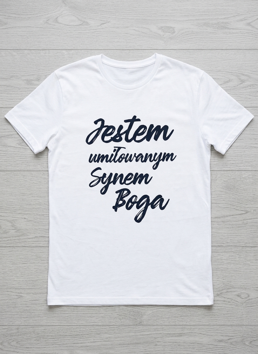 Koszulka męska - Jestem umiłowanym Synem Boga 3 Koszulka męska - Jestem umiłowanym Synem Boga - obrazek 3