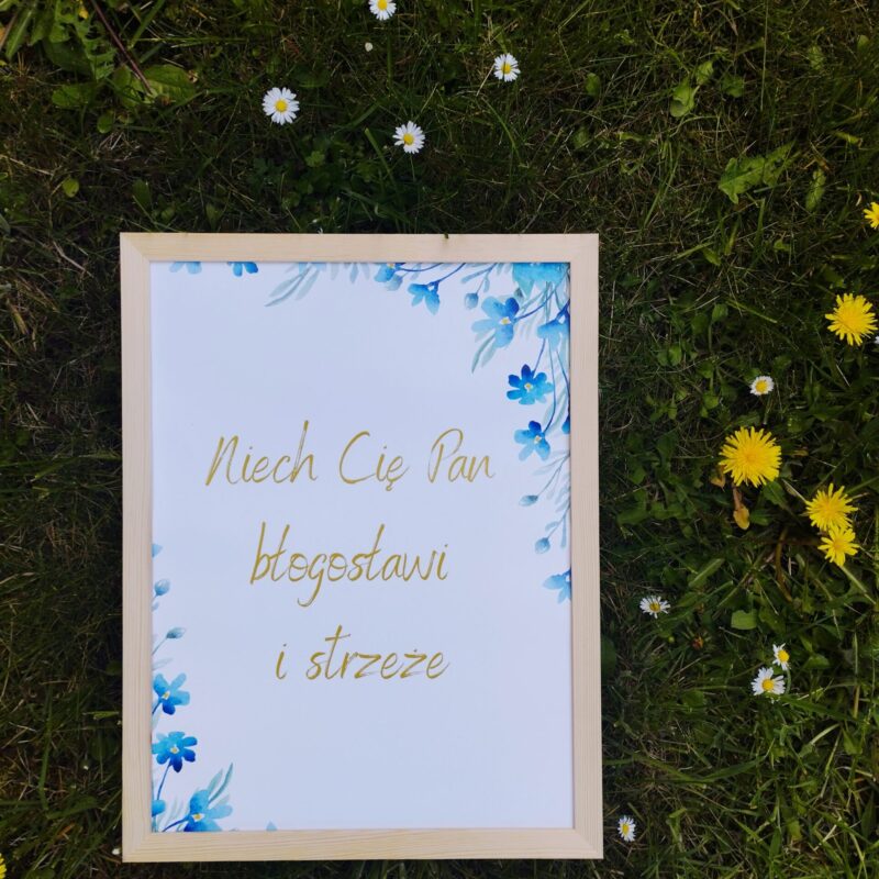 Plakat "Niech Cię Pan błogosławi i strzeże"