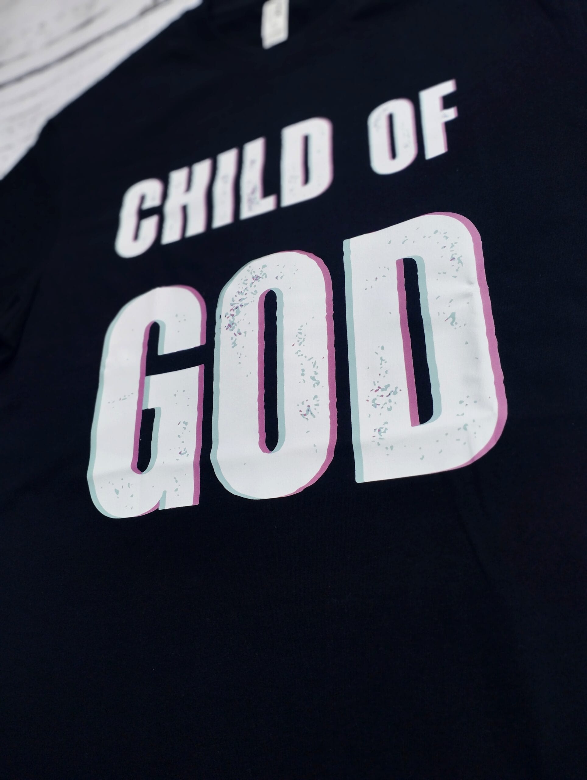 Koszulka oversize "Child of God" - Obdarowani 2 Koszulka oversize chrześcijańska "Child of God" – bawełna 200 g, unisex prezent religijny